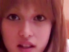 Blonde Asian angel gets her bushy slit pleased