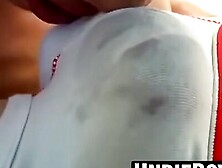 Glasses twink fucking pink panties with dildo