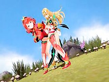 【Mythra】【Futanari 3D】【Pyra】【Xenoblade】