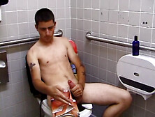 Young Dan Doe Jerks Off In Public Toilet - Defiantboyz