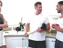 Blonde Blake Eden Shows Boyfriend's Son How to be a Real Man