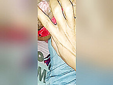 Indian Woman Showing Off Her Black Bottom In Front Of Her Husbands Friend