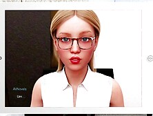 Flattering adultvisualnovels at game walkthrough scene