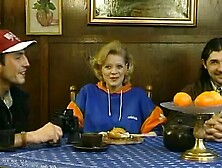 German mature beauty surrenders to wild,  vintage passionate heat