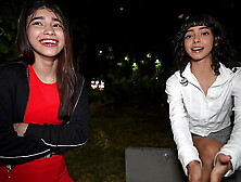 Public Pickup - We Met Her In A Park And Made Her Join A Threesome