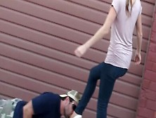 Homeless Dude Takes On Humiliation For Hard Cash