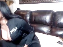 Maxine In Hot Cop Outfit Sex toy Screws Her The one and the other Oriental Orifices!
