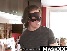 Maskxxx. Com - Rebel Hunk Jake's Kitchen Wanking It For That Cumshot In Solo