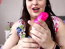 Sydney Screams In Unboxing Velvet Alleys Widow Fantasy Dildo