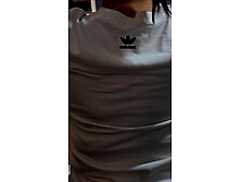 Step mommy out of pants underneath jeans in frot of step son