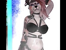 Sensual furry dance in Undies (Vtuber Puppy Skank)
