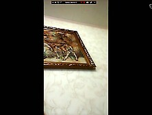 Russian shows off perfect tits and ass on skype
