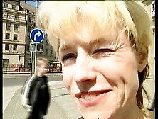 Blonde from the street shows her body