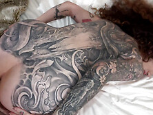 Tattooed brunette Arabelle Raphael and POV anal sex