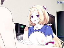 Aki Rosenthal and I have intense sex in the bedroom.  - Hololive VTuber Anime two