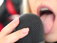 Asmr Honeygirl Licking A Mic