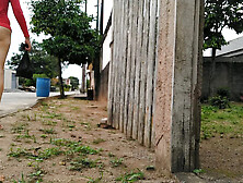 Brazilian Wife Flashes Hairy Pussy Outdoor - No Panties On Street