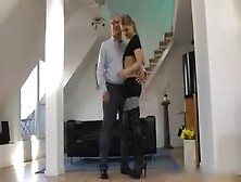 Old Boy And Blonde Russian Slut