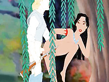 Охотник встретил в лесу индианку и не удержавшись трахнул