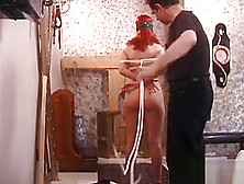 Bondslave Chick Gets A Sextoy And A Ballgag In Bdsm Session