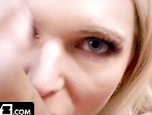 Dirty Blonde MILF Eats the Principal’s Ass and Lets Him Ram Her Pussy Hard