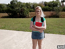 Nerdy Blonde Takes Big Dick - Annie Archer