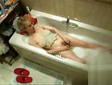 Horny Wife Masturbating In The Tub