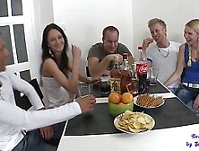 A Lunch With Friends Turns Into A Fantastic Orgy Between Cocks And Pussies