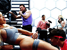 Must Watch this Threesome anal in the gym