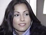 Hot brunette experiences anal