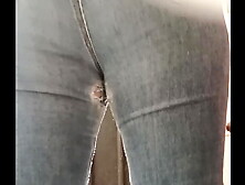 Latina female is filmed with her buttocks open while she goes to urinate in the toilet,  how nice it is to film your sister-in-la