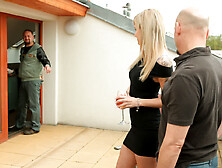 Petite Blonde Pole Dancer Angel Banged Hard