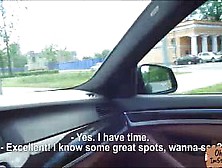 Stranded gorgeous Foxy Di gets roadfucked and sticky fa