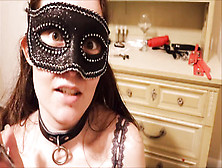 Masked Teen Chooses Sex Toys