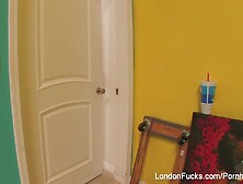 Fun behind the scenes with Asian hottie London Keyes