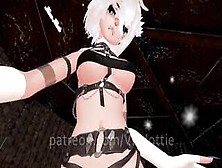 Bondage Strap Fox Girl Warms you up in Snowed in Cabin Sword Knife Play Hentai POV Lap Dance