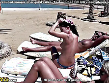 Three lesbians in an orgy