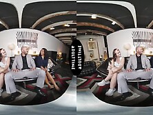 UP CLOSE VR Cuckold Lesbian Olivia Jay Watches Girlfriend Dharma Jones Get Laid By Hung Stud POV