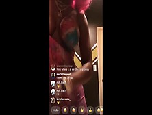 @nikkinatural On Instagram Live Nip Slip.  Her Top Put Up A Good Fight