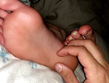 Deep sleep sisiter foot play
