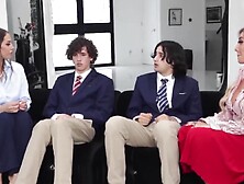 Step-Mom's Hot Panties - Stepdaughter & Stepmother Share A Huge Load