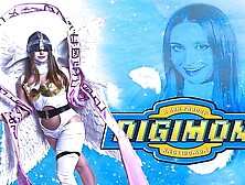 Laney Grey As DIGIMON ANGEWOMAN Has Insane Rod Riding Skills