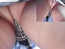 Appetizing and fat ass upskirt (fake) close-up video