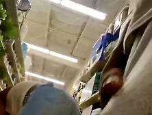 Bbc store flash and cumming infront of black girl