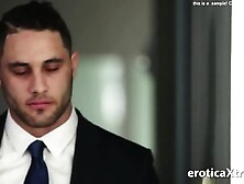 Slutty maid seduces her boss