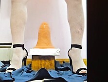 Huge plug and oversized dildo