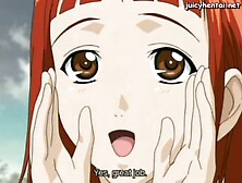 Pretty anime gets nipples rubbed