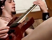 Straight-Guys Jerking Off While Playing Guitar - Old Man's Secret