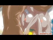 Busty hentai sixty nine style sucking cock