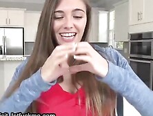 Cute Petite Teen Hungry For Big Dick American Blowjob